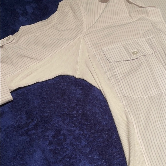 Elbow length stripped blouse - Picture 4 of 5